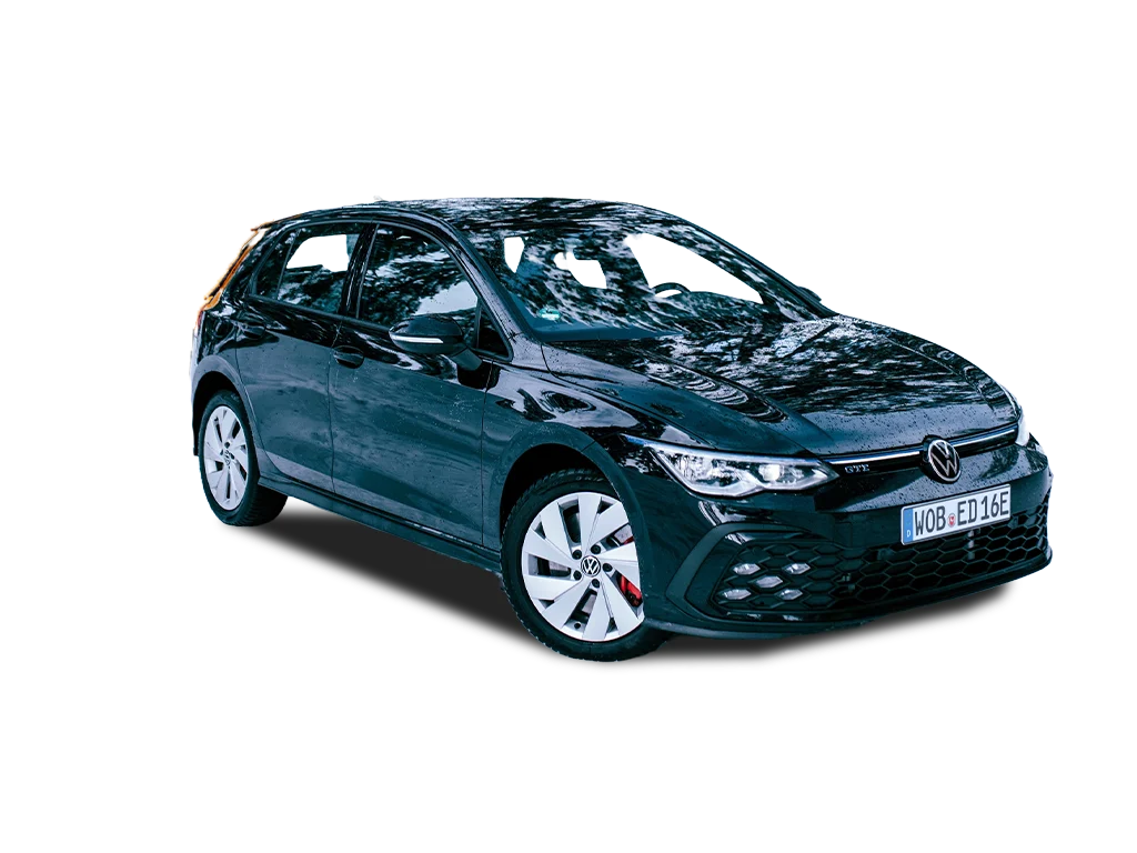 1024x768 golf gte freigestellt schwarzes Fahrzeug
